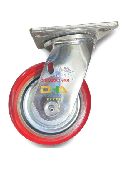 bánh xe PU đỏ